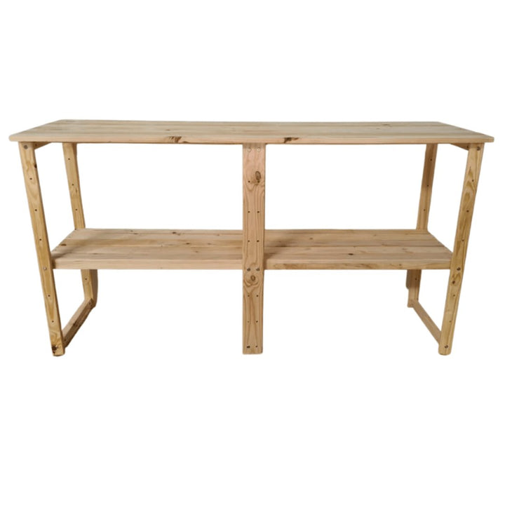 Multi Purpose Wooden Work Bench - Shelf Space Mauritius
