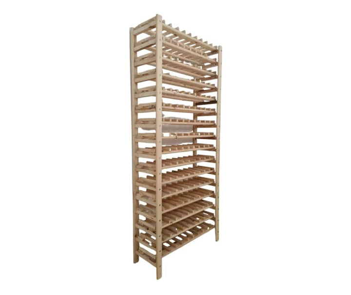 Pine DIY Wooden Modular Wine Shelf Rack - Shelf Space Mauritius